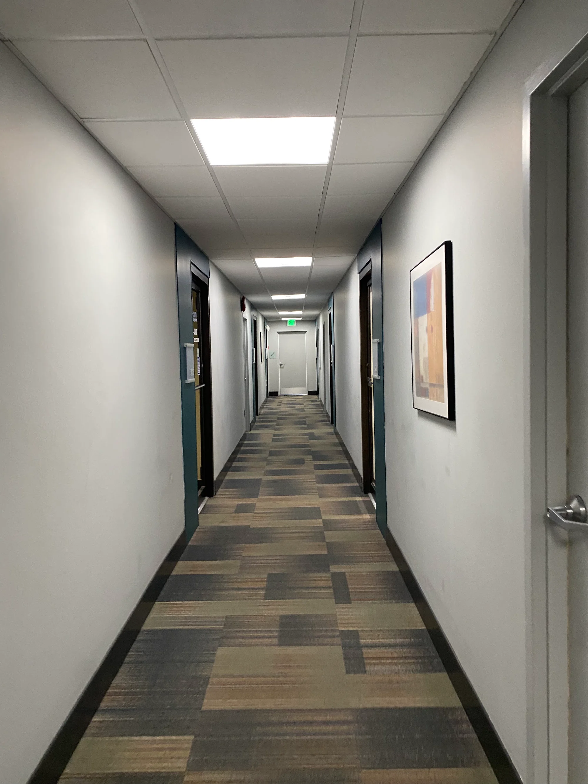 Hallway inside the Osler Dental Professionals office in Towson, MD