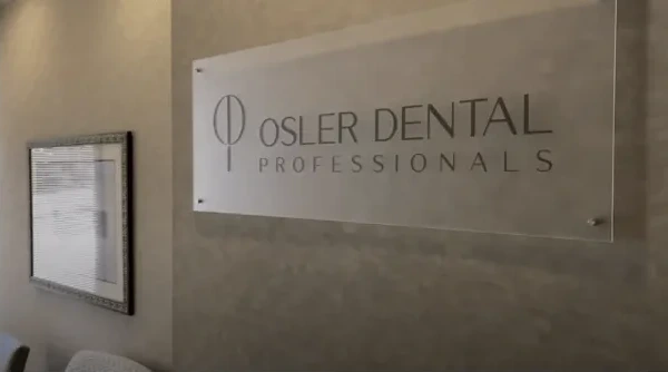 Osler Dental Professionals sign in the Towson dental office